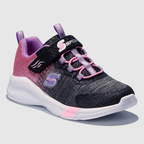 S Sport By Skechers Girls' Jenni Ombre Print Sneakers - Pink/black