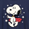 Women's - Peanuts - Snoopy Vampire Stars Glow In The Dark Short Sleeve Graphic T-Shirt - 2 of 4