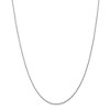 Black Bow Jewelry 1.3mm, 10k White Gold Diamond Cut Solid Rope Chain Necklace - 3 of 4