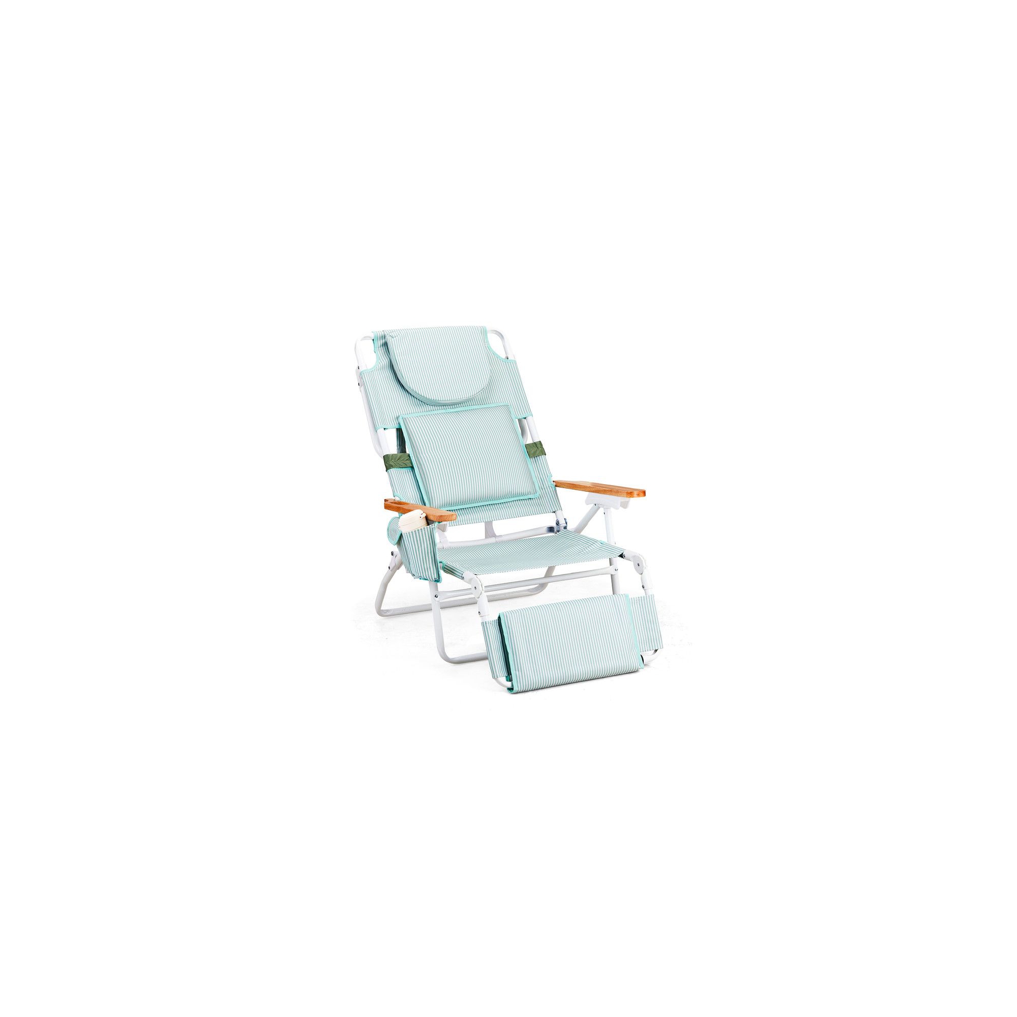 Karl Home Aluminum Folding Beach Chair With Cup Holder