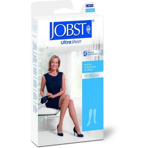 Jobst Ultra Sheer Knee High Stockings Compression 15-20 Petite Natural - 1 of 4