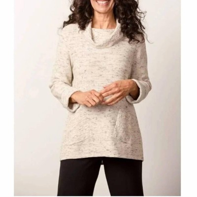 Women's Waffle Knit Mixed Texture Tunic - habitat