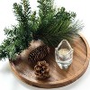 BRINJOY 11.5 Inches Candle Holder Tray Home Decor, Round Wood Tray for Coffee Table, Small Wooden Serving Decorative Trays for Home - 2 of 4