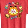 Women's - Garfield - Garfield Hearts Food Short Sleeve Graphic T-Shirt - 2 of 4