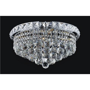 CWI Lighting Luminous 4 Light Flush Mount With Chrome Finish - 1 of 4