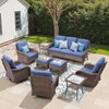 Buenhomino Patio Wicker Chairs Swivel Rocker Outdoor Rocking Chairs Set - 4 of 4
