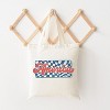 City Creek Prints Checkered America Canvas Tote Bag - 15x16 - Natural - 2 of 2
