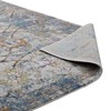 Modway Minu Distressed Floral Lattice 8x10 Area Rug - Light Blue, Yellow and Orange,  100% Polypropylene ,  Tight Low Pile Weave - 4 of 4