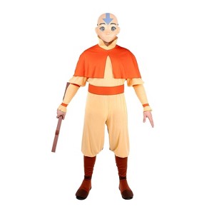 Avatar: The Last Airbender Men's Halloween Costume Shirt 5pc - 1 of 2