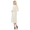 Women's Crew Neck Fit and Flare Sweater Midi Dress - 3 of 4