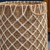 JANSNO 15" Handwoven Round Decorative Storage Basket for Laundry, Toys, Magazines, and Towels - Natural - 4 of 4