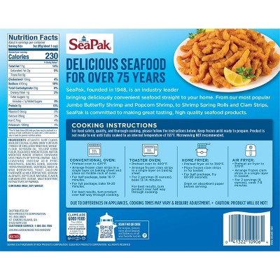 Sea Pak Clam Strips Family Size - Frozen - 20oz