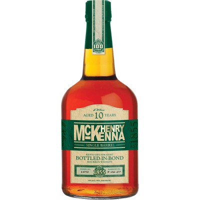 Henry McKenna 10yr Single Barrel Bourbon Whiskey - 750ml Bottle