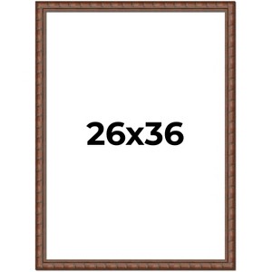 PosterPalooza | 26x36 Modern Bamboo Picture Frame, UV Acrylic, 5 Finishes - 1 of 4