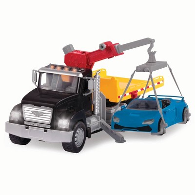 DRIVEN &#8211; Large Toy Truck with Car and Crane Arm &#8211; Tow Truck