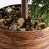 Nearly Natural 2' Artificial Down Swept Cedar Christmas Tree with Pinecones in Rustic Decorative Planter - 3 of 4