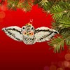 Morawski 1.5 Inch Flying White Owl Bird Wisdom Knowledge Tree Ornaments - 2 of 4