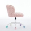 Ridstar Adjustable Swivel Home Office Chair with Metal Base-Pink - 2 of 4