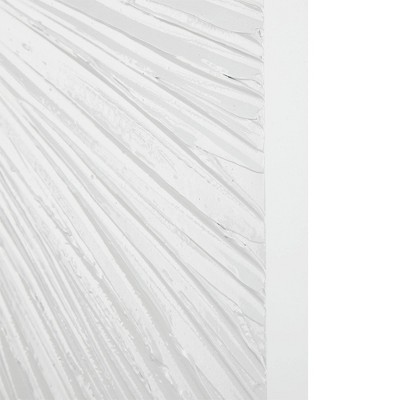 White Sunburst Hand Painted Triptych Resin Wall Art Set