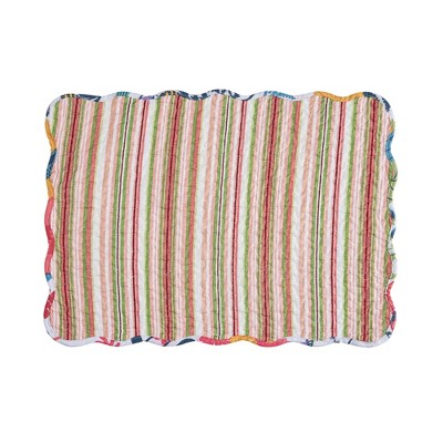 Anaya Bright Floral Cotton Quilted Reversible Placemats Set of 6