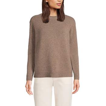 Lands' End Women's Cashmere Easy Fit Crew Neck Sweater