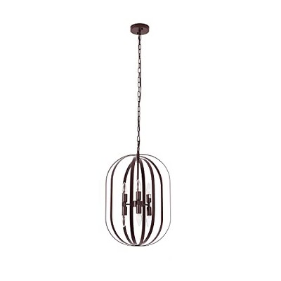 Chloe Lighting Pepper Transitional 6 Light Matt Black Finish Hanging Ceiling Pendant 15" Wide