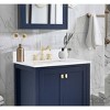 PROOX Enliven 30 in. W x 22 in. D x 39.24 in. H Freestanding Bath Vanity with White Engineered Stone Top - 3 of 4