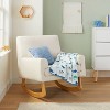 Jersey Knit Reversible Faux Fur Blanket Dinos - Cloud Island™ Blue/Green - 2 of 4
