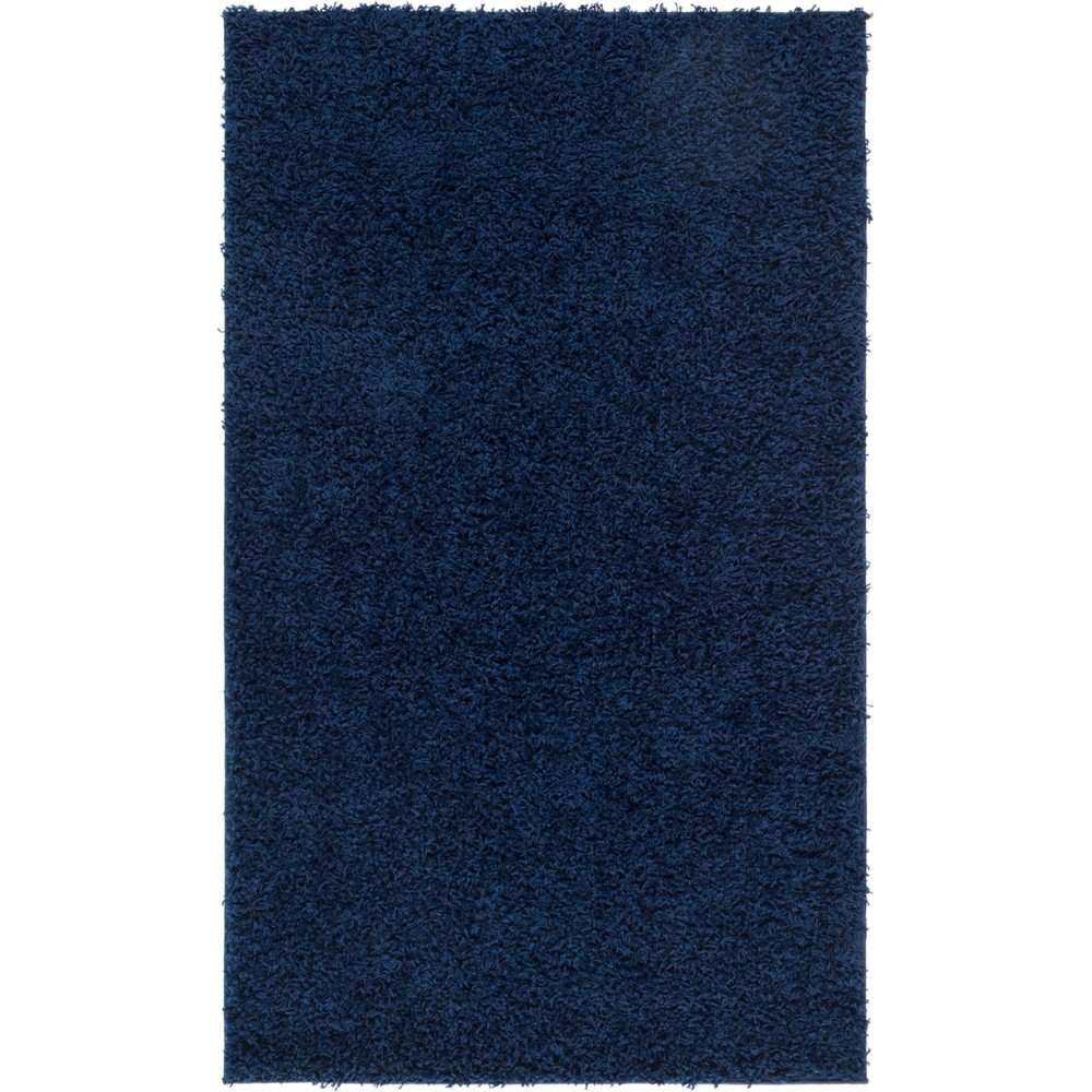 4'x6' Reedley Solid Loomed Area Rug Navy Blue - Safavieh