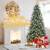 ChicFurnit Artificial Trees 4FT Stable Metal Christmas Tree Stands Christmas Tree Holiday Decorate Tree for Home Party, Green, 23.5"*31"*48" - 3 of 4