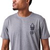 Dragon Ball Super Fiery Silhouette & Kanji Men's Athletic Heather Crew Neck Short Sleeve Performance Tee - 4 of 4