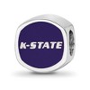 Black Bow Jewelry Sterling Silver Kansas State Wildcats NCAA Bead Charm - 4 of 4