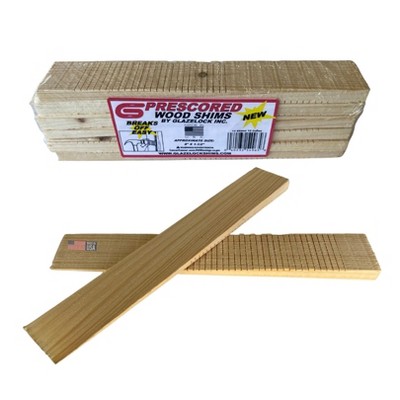 Glazelock 8in Natural Pine Wood Shims