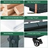 GDFStudio Tommy Garden Wood Portable Cold Frame with Openable Roof and Movable Wheels - 4 of 4