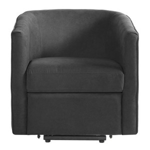 Christopher Knight Home Vasa Modern Power Lift Barrel Shaped Chenille Upholstered Recliner with Footrest and Side Pocket - 1 of 4