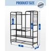 ZACHVO Tennis Equipment Storage Rack - Organizer for Rackets, Balls & Bags for Garage, Club or School - 3 of 4