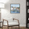 Amanti Art Old Coast Town and Boat II by Grace Popp Canvas Wall Art Print Framed 16 x 16-in. - 4 of 4