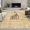 Washable Modern Abstract Rug Non Slip Low Pile Rug Soft Contemporary Throw Floor Cover Foldable Indoor Carpet for Living Room Bedroom - 2 of 4