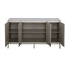 Treasure Trove Accents 4 Door Credenza Glass - 3 of 4