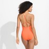 Lands' End Women's Tugless QuickDry V-Neck Multi-Way High Leg One Piece Swimsuit - 2 of 4