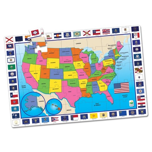 The Learning Journey Jumbo Floor Puzzles USA Map (50 pieces) - image 1 of 4