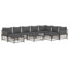 vidaXL Garden Lounge Set Set of 10 Anthracite - 3 of 4