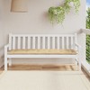 vidaXL Garden Bench Cushion - Melange Beige, Non-Slip Polyester Outdoor Seat Pad for Patio, Garden, Indoor Use - 70.9"x19.7"x2.8" - 3 of 4