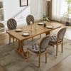 Dolonm French Style Velvet Dining Chairs Set of 2 - Antique Nailhead Trim, High Back, Solid Wood Legs for Dining Room & Living Room - 4 of 4