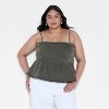 Women's Denim Peplum Tank Top - Wild Fable™ - 2 of 3