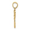 Black Bow Jewelry 14k Yellow Gold Swans Key Pendant, 9mm - 2 of 4
