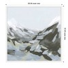 Amanti Art 22"x22" Ice Slope II by June Erica Vess Framed Canvas Wall Art Print - 4 of 4