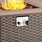 gray cushion/brown wicker