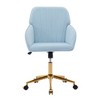 NicBex Office Chair Modern Height Adjustable Ergonomic Chair Computer Chair with 5 Casters and Golden Base for Office, Study, Bedroom, Baby Blue - 4 of 4