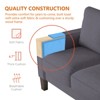 KTMBDW 53/"75" Small Sofa, Soft Small Couch, Comfy Couches, 600lb Load Sofas with Ottoman Bench, Cozy Couches for Living Room, Bedroom - 3 of 4